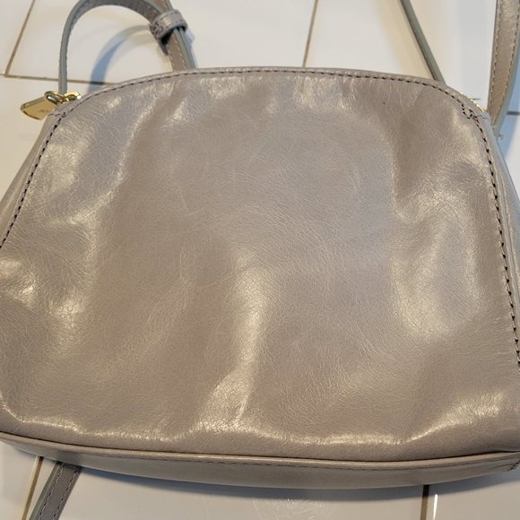 HOBO Grey Leather Crossbody Bag - Picture 8 of 12
